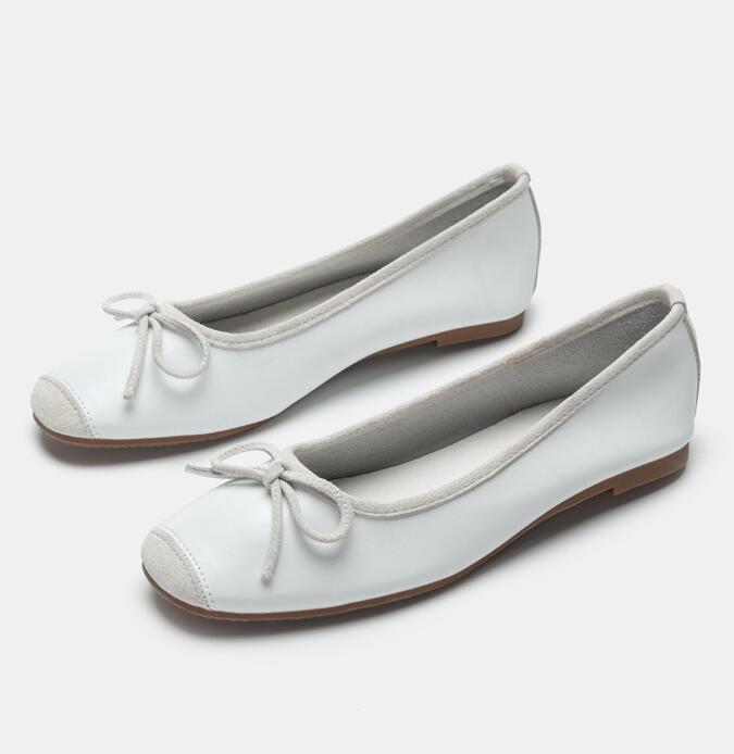 

Мода 2025 Серебристые балетки Женские туфли-лоферы лоскутной работы Слипоны Удобные мокасины Обувь для танцев невест 5 белый