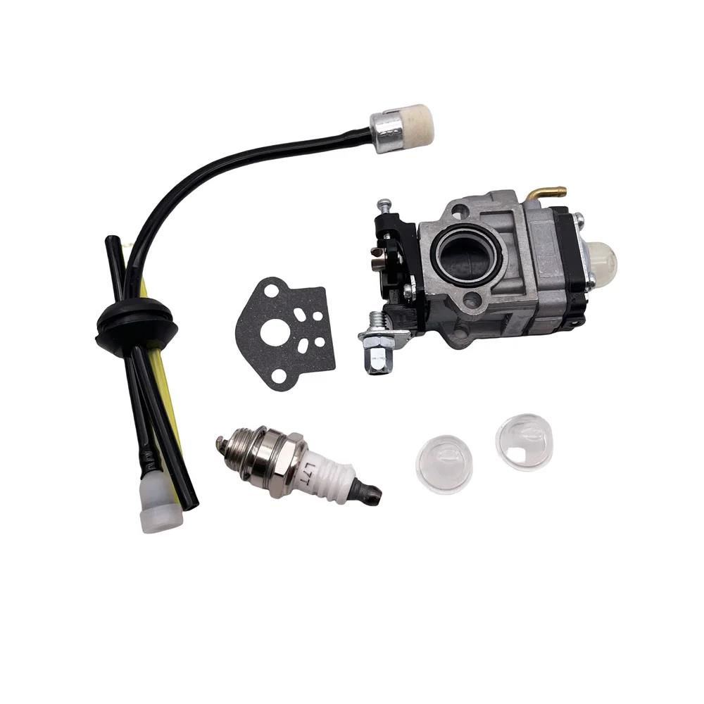 For Brushcutter 43cc 49cc 52cc 15mm Carburetor Kit Strimmer Cutter Chainsaw Quad Spark Plug Oil Pipe Lawn Mower Tool Parts Fuel System Fittings7