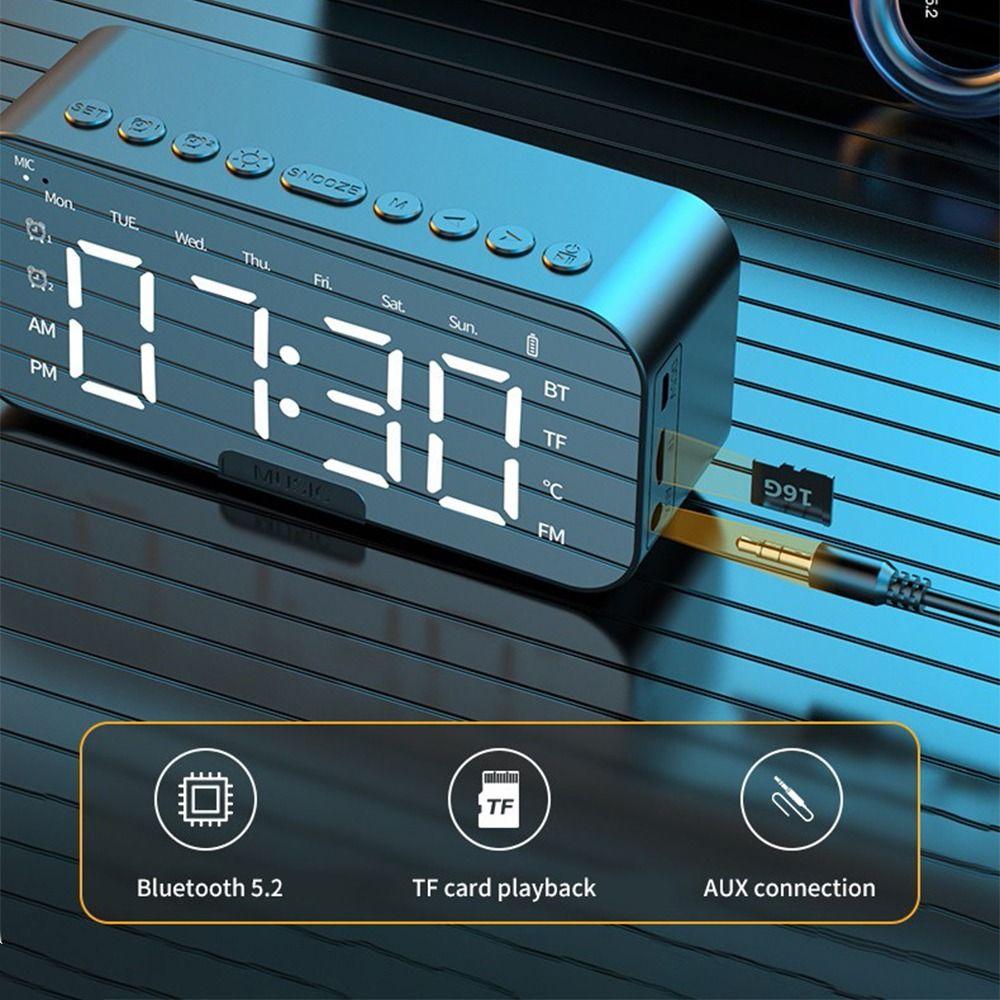 LED Digital Display Digital Table Calendar Reminder Electronic Alarm Clock  Bedroom