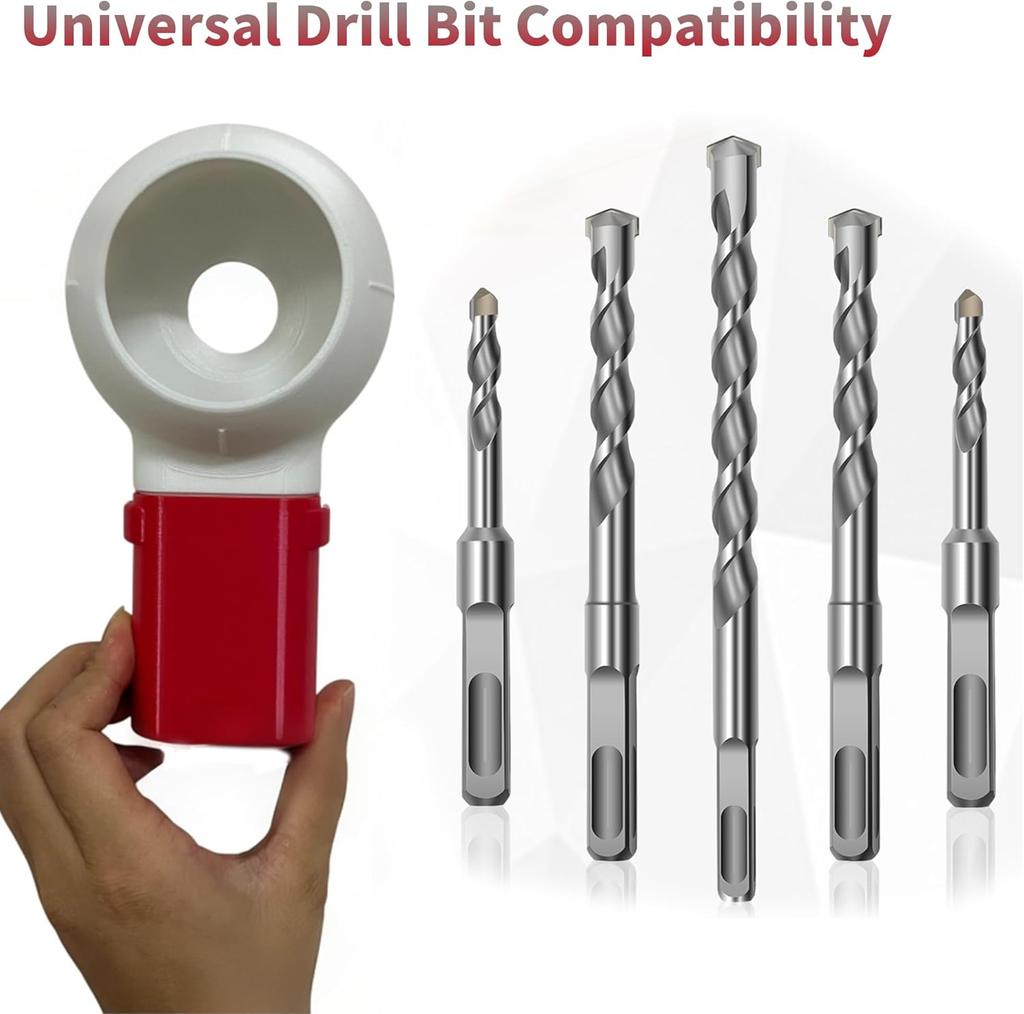 Drill Dust Collector Box 3D Printed Drill Dust Collection Mess-Free Wall Drilling Compatible with Most Drill Bits