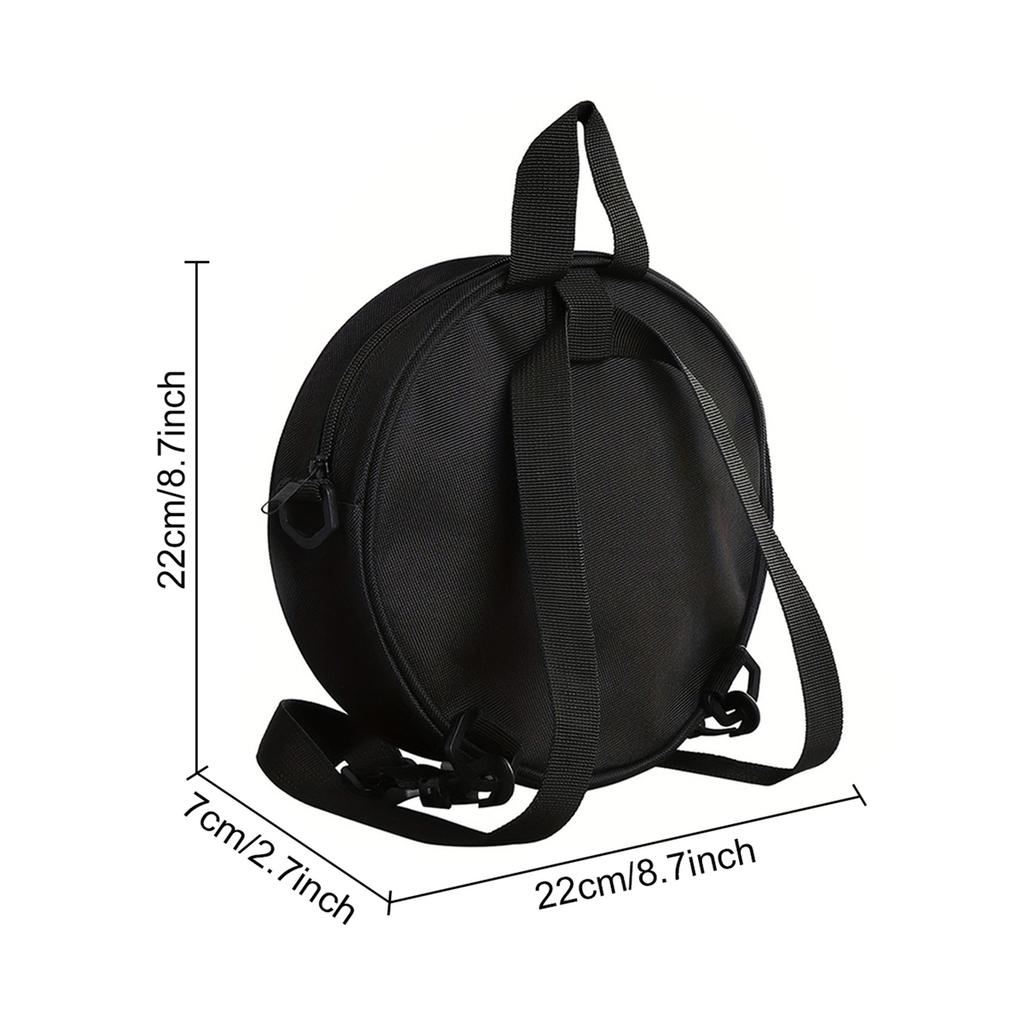 Fußball-Print Damen Runde Crossbody-Tasche Vintage Kreis Umhängetasche Verstellbarer Riemen Reise Umhängetasche Geschenk