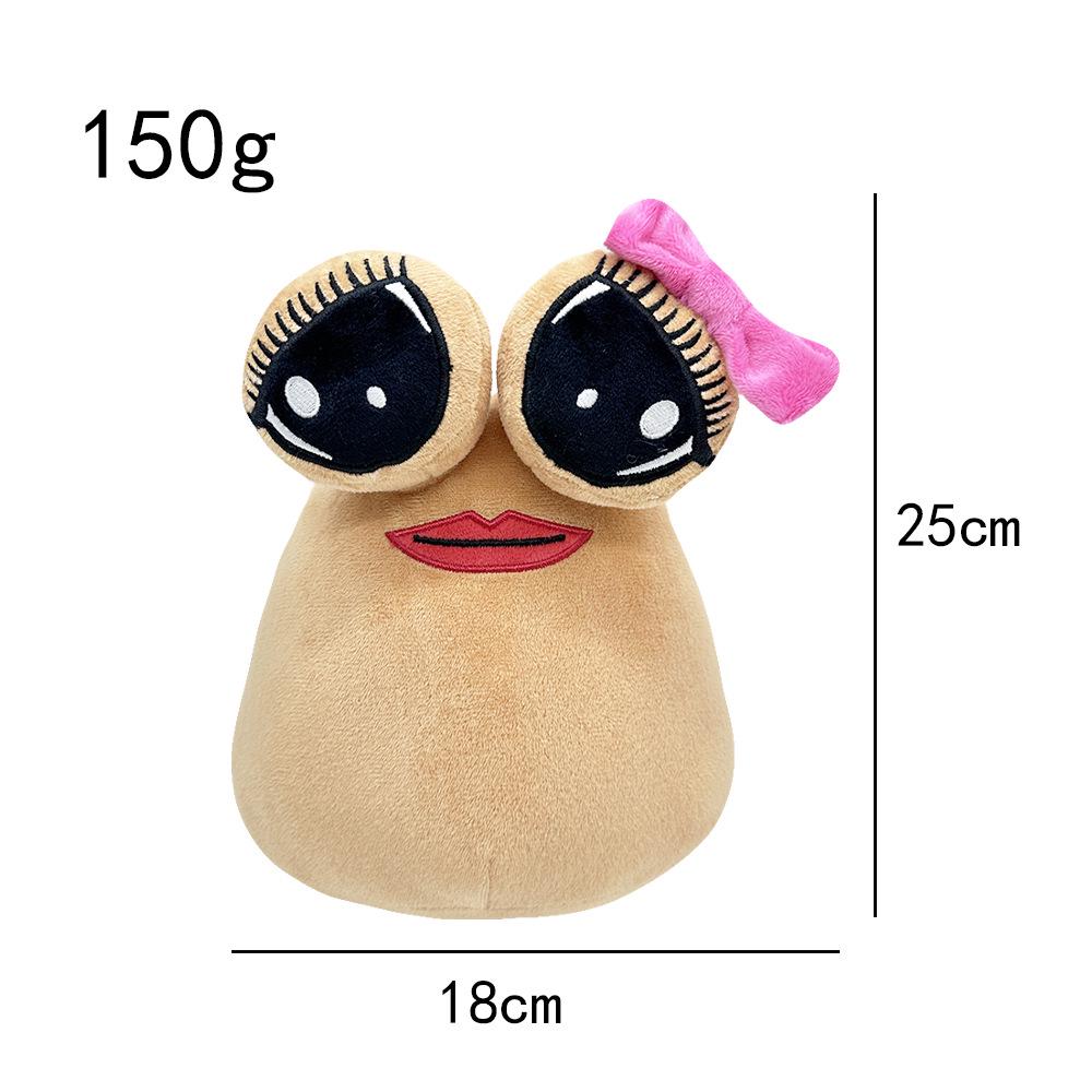 Alien Pou Plush Cartoon Pillow with Big Eyes - Cute & Funny 3D Doll