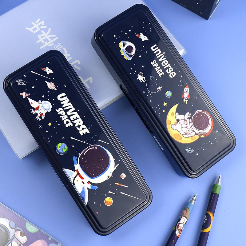 2024 High-Tech Multi-Functional Pencil Case with Multi-Layer Lock - Girls' Style