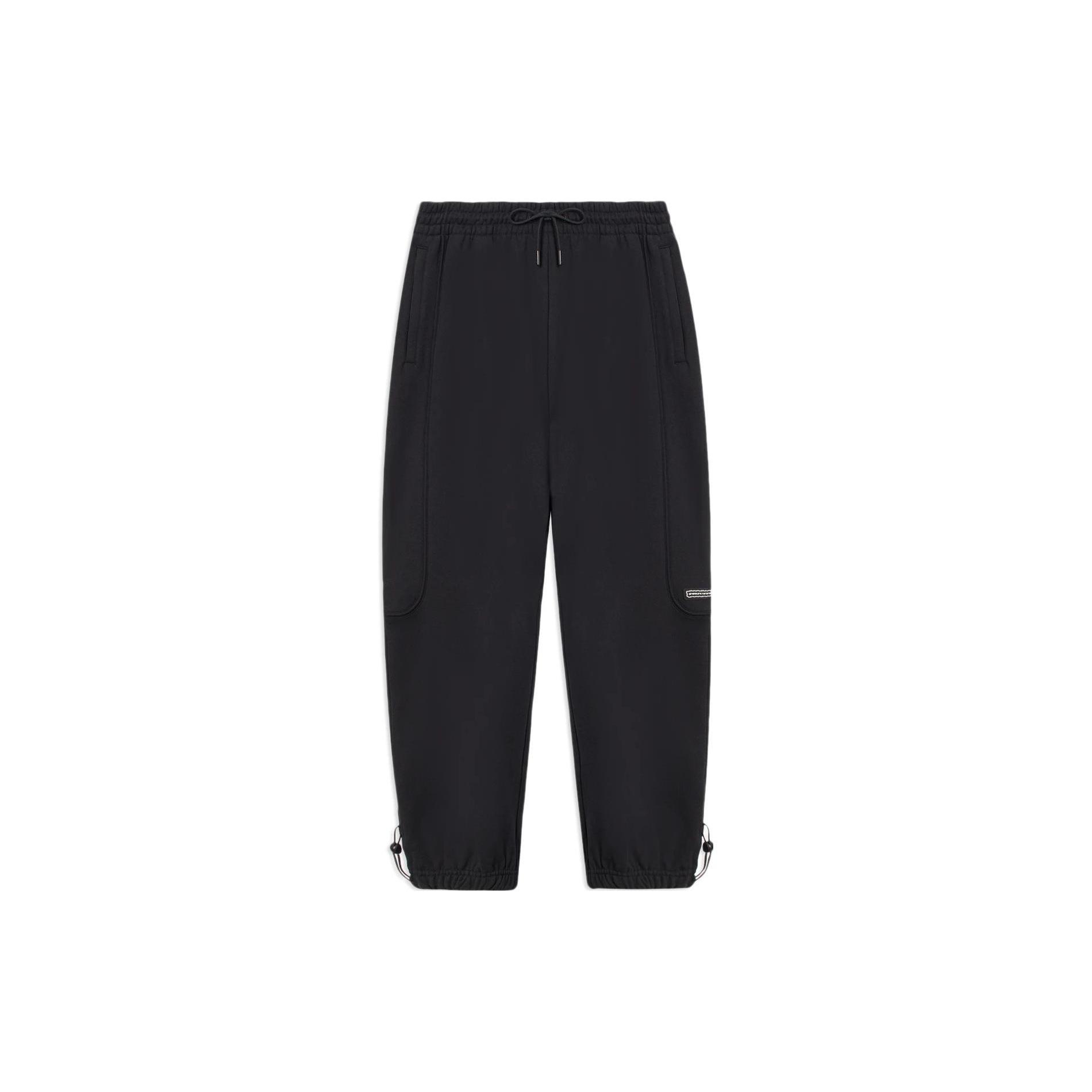 Li Ning Badfive Осенние вязаные спортивные штаны мужские черные AKLS643-2 L