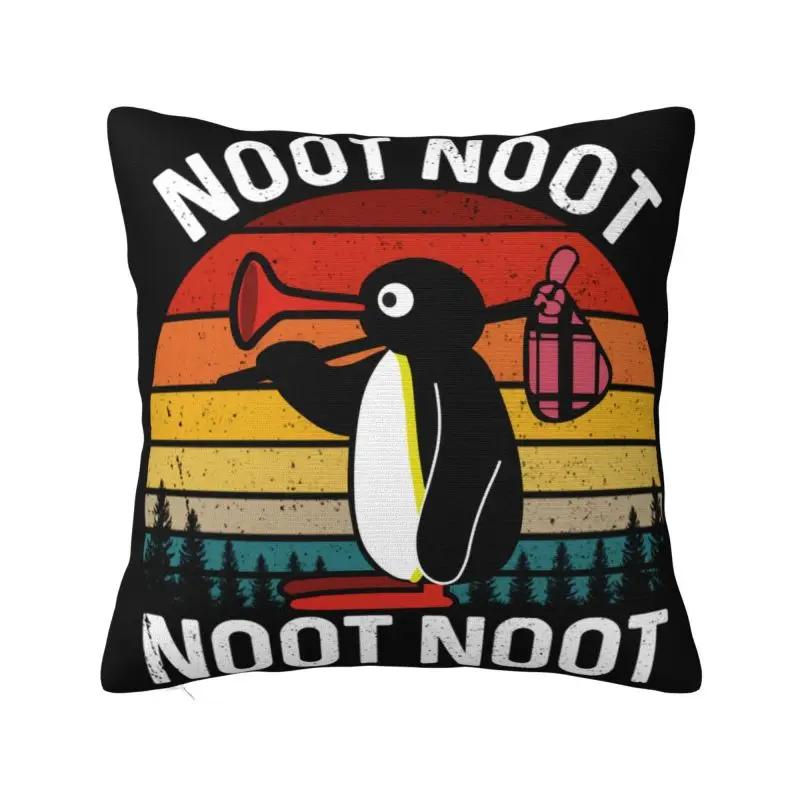 Luxury Pingu Noot Noot Throw Pillow Cover Decoration Custom Ulzzang Penguin Cushion Cover 40x40 Pillowcover for Sofa