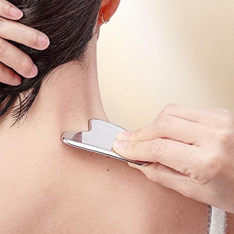 304 Stainless Steel Gua Sha Facial Massager  Guasha Full Body Neck Guasha Detox SPA Masssage Tool Stress Relax Skin Care
