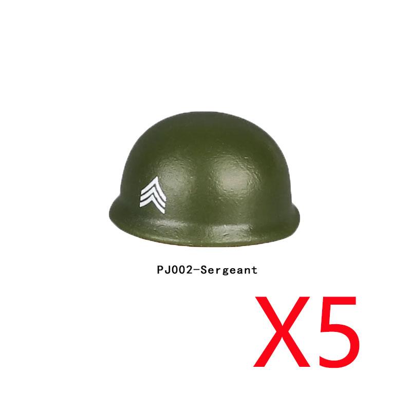 Military Figure MOC Building Block Accessories Vest Equipment Soviet American Soldier Helmet Hat Kit Mini Brick Toy Gift K48
