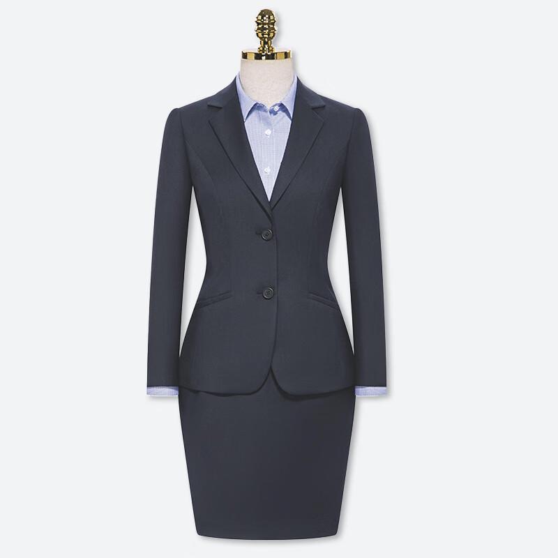 

Tluoman Navy Double-Button Professional Suit Set 48A 175/92A