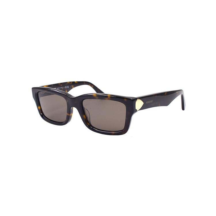 

Burberry Shield Logo Series Rectangular Sunglasses Women sunglasses B4443-F-3002-73 Eyeglass Case+Box (White/Brown Edition Random)