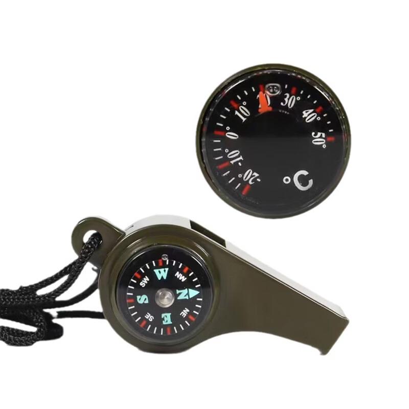 

Outdoor Survival Whistle with Compass and Thermometer (5-Pack)