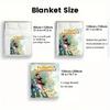 Gazing into the future from a giant's palm 2D Flat Pattern Flannel Blanket High quality All Seasons Warmth and Comfort Perfect for Christmas Gifts.