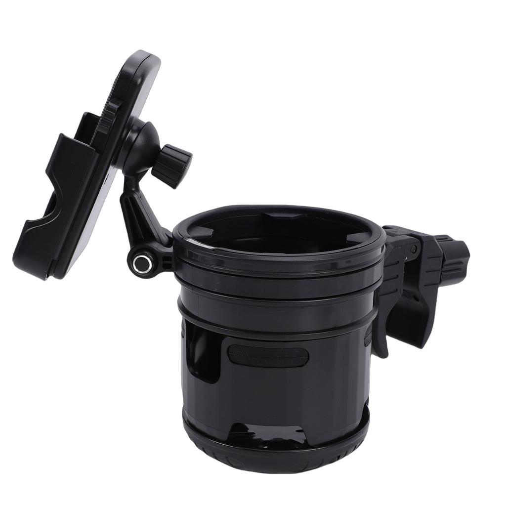 Kinderwagenbecherhalter mit Handyhalter 360-Grad-Drehung Faltbarer Kinderwagen-Flaschenhalter für Fahrrad