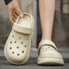 Mens And Women'S Couple Style Outside Slide Shoes, Summertime Anti-Skid Closed-Toe Sandal Shoes, Thick-Soled Outside Beach Footwear, Sandal Shoes