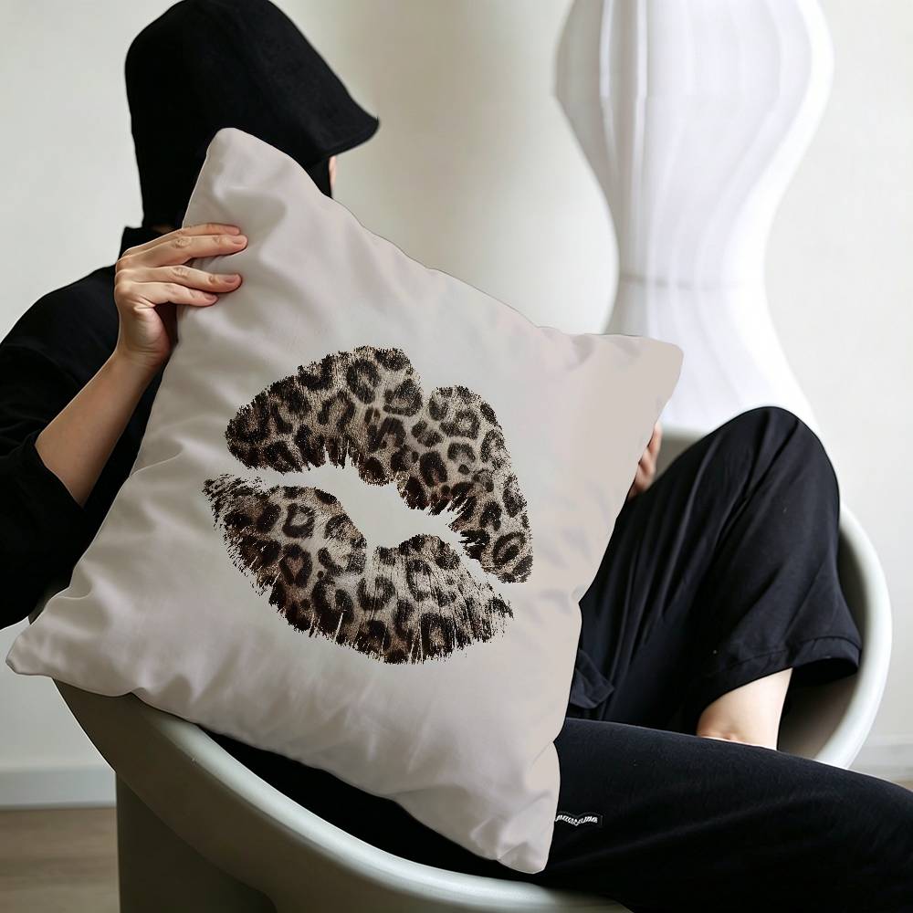 Fashion cool Leopard Print Pillow Anime Pillow Sofa Bed Head Pillow Cover Cushion Cover 45x45 cm Fashion
