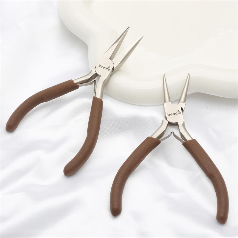 Coffee Handle Anti-slip Splicing and Fixing Jewelry Pliers Tools & Equipment Kit for DIY Jewelery Making Needlework