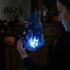 Realistický ohnivá koule Příslušenství Plovoucí rekvizita, LED žhnoucí plamen Halloweenská ruční rekvizita pro Cosplay, Osvětlená dekorace Napájená bateriemi Scénické světlo