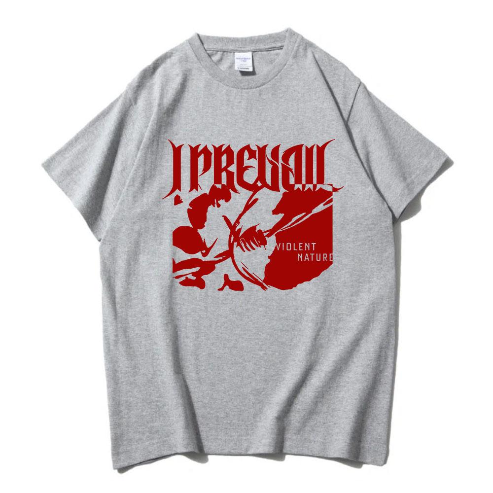 VIOLENT JEDNOTLIVÉ TRIČKO I Prevail Rocková Kapela Potlač Tričká S Krátkym Rukávom Bavlna Voľné Pánske Tričko Unisex Streetwear Grafické Tričká