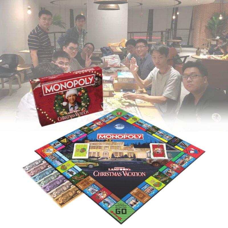 Lampoons Monopoly National Christmas Vacation Cards Board Games Party Activity