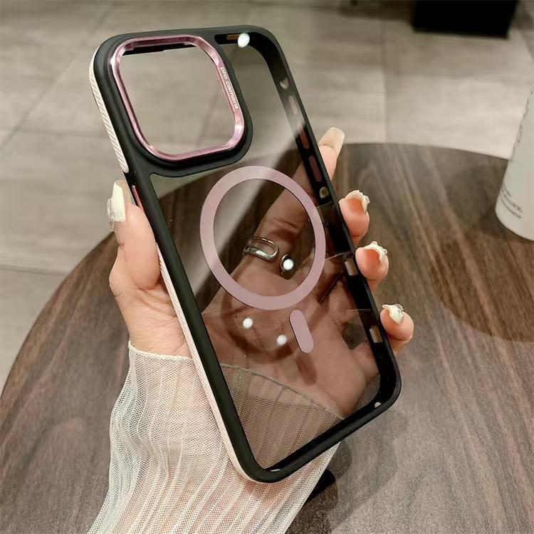 Original Ultra Thin For Magsafe Transparent Case For IPhone 11 13 14 15Pro Max Magnetic Case For Magsafe Wireless Charging Cover