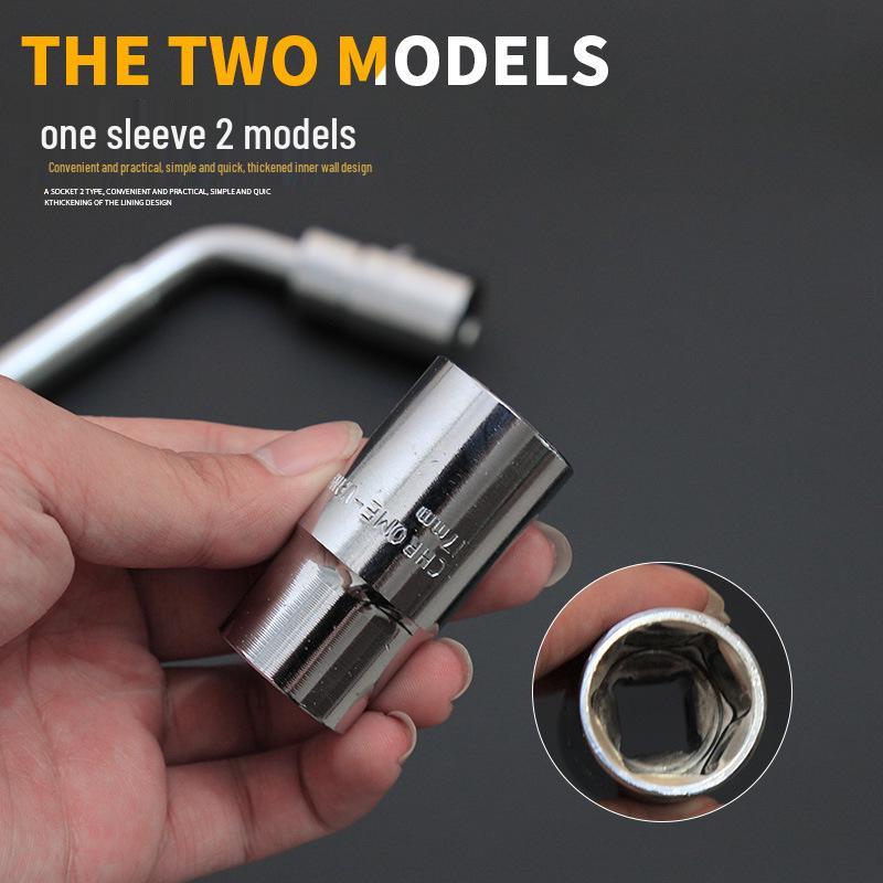 Telescopic Anti-Slip Tire Wrench: Portable Labor-Saving Tool for Easy Tire Changes