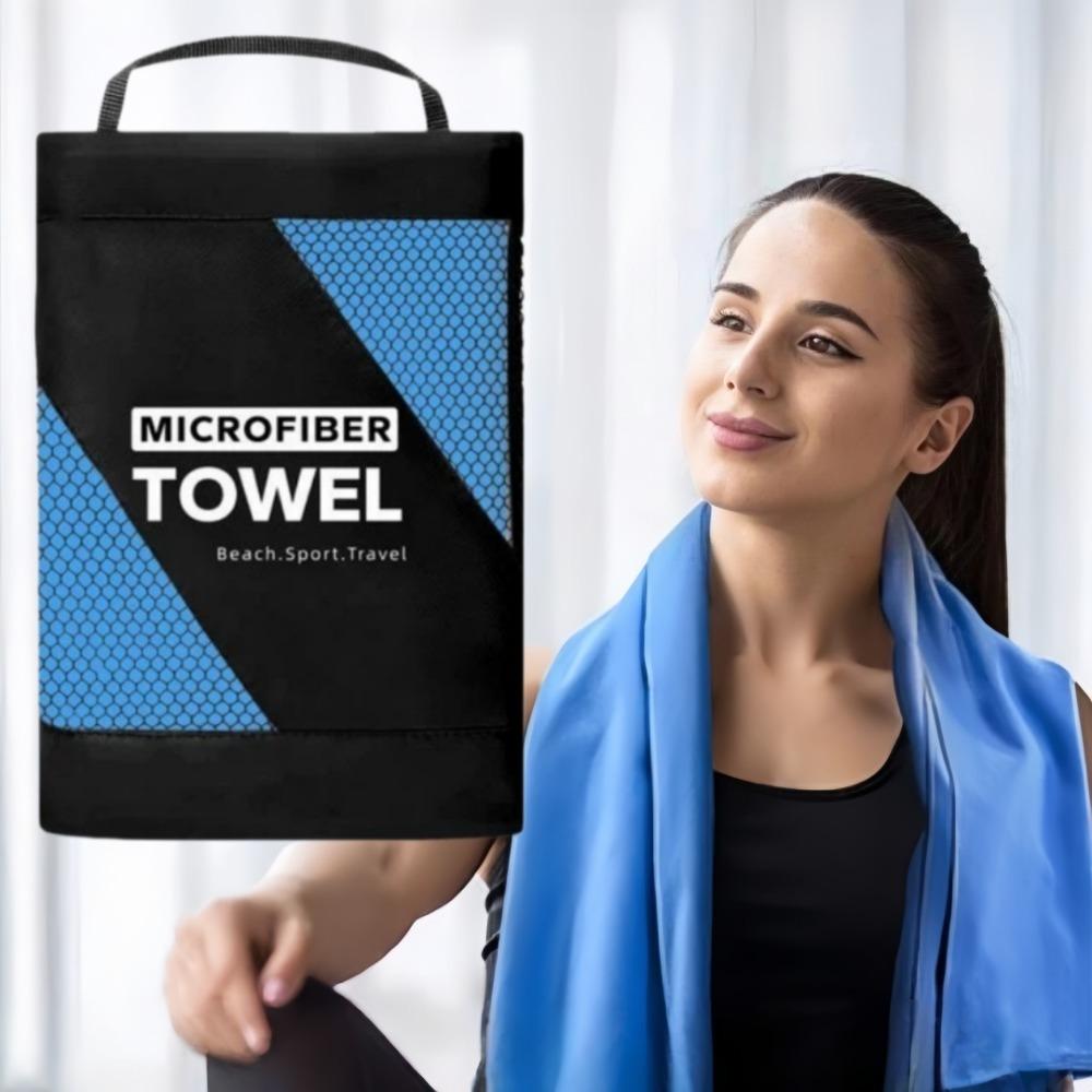 Microfiber Towels Quick Drying Fitness Swimming Sweat-absorbing Towel with Storage Bag Multi Purpose Sports Essential Supplies