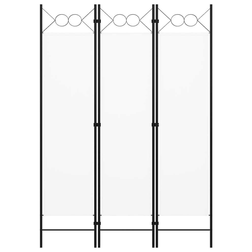 3 Piece Room Divider White 120 * 180 Cm