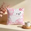 Fluffy Bichon Frise Pattern Cushion Cover Soft Pillow Cases for Home Bedroom Living Room Sofa