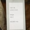 Brand new VAST222 20ss V201-08 LONG COAT Made in Japan long Chester coat Men's Used
