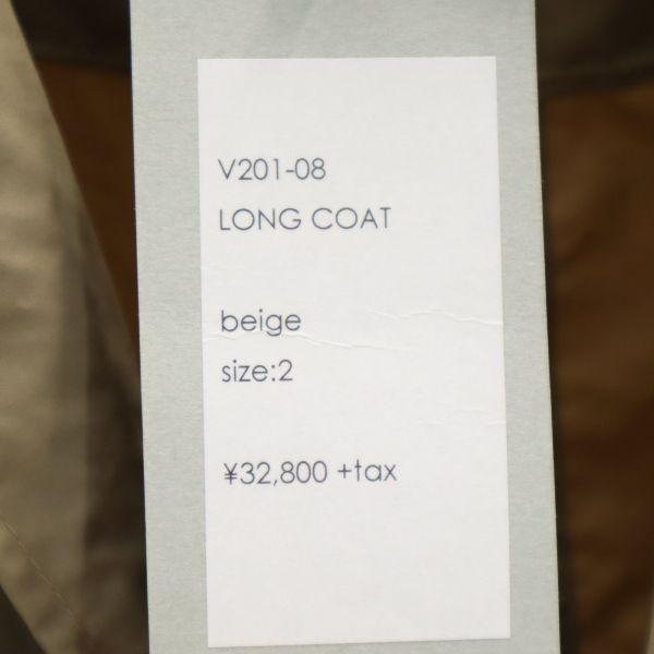Brand new VAST222 20ss V201-08 LONG COAT Made in Japan long Chester coat Men's Used