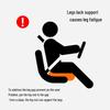 Universal Car Seat Leg Rest Cushion for Front & Rear Rows - Extended Length for Sedans & SUVs