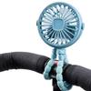 Drehbar Flexibles Stativ Kühlventilator Mini Handheld Kinderwagenventilator Bladeless Klein Faltbar Kinderwagenclip Drehbarer Ventilator für Autositze