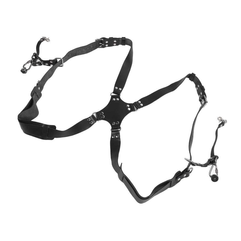 Camera Harness Shoulder Strap with Quick Release Buckles Adjustable Dual Shoulder Leather Camera