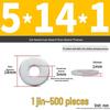 Extra Large Galvanized Metal Flat Washer - Thickened Round Screw Washer M6-M16