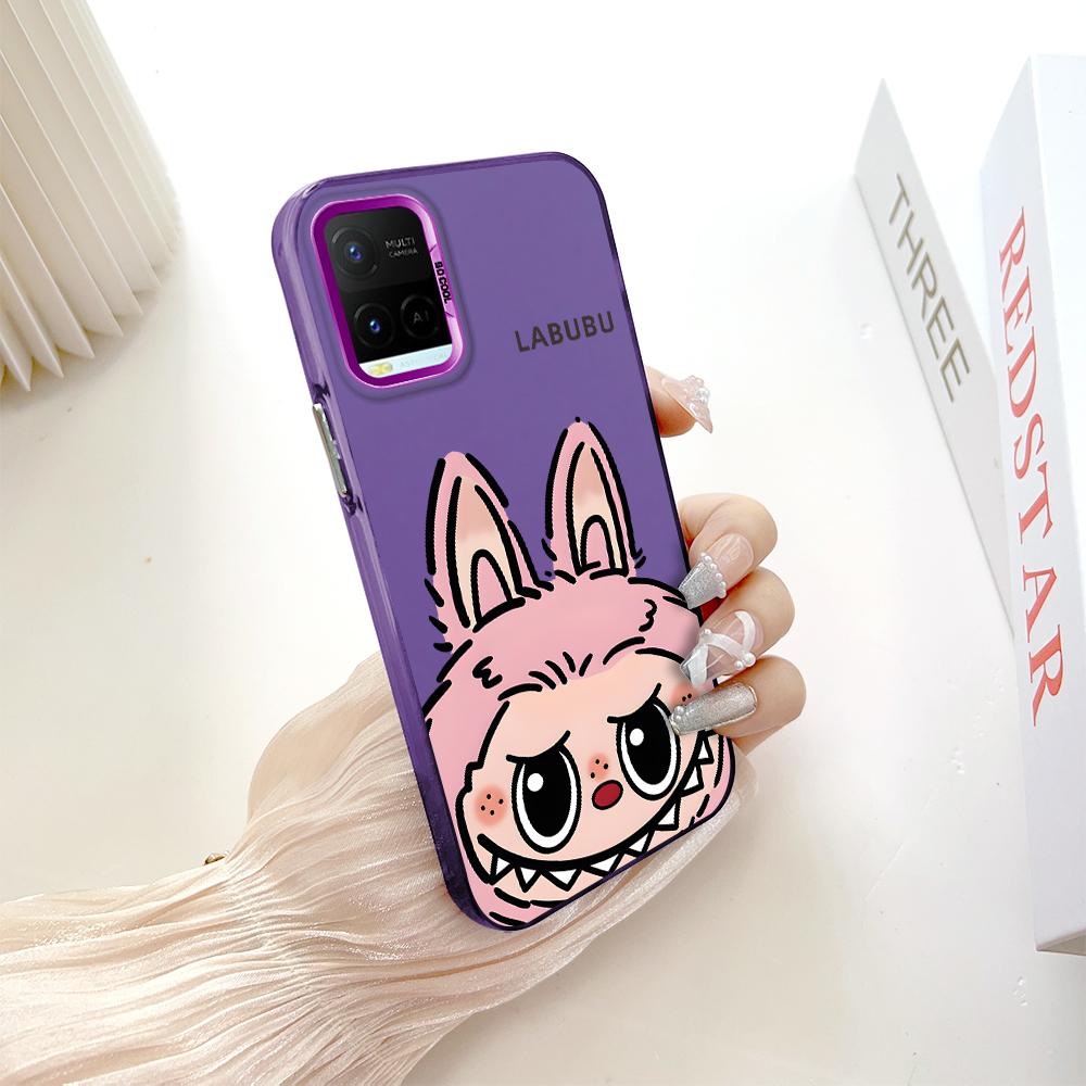 Painted Pattern Colorful Sliver Double Sided Hard Shell Shockproof Anti-fall Phone Casing for Vivo