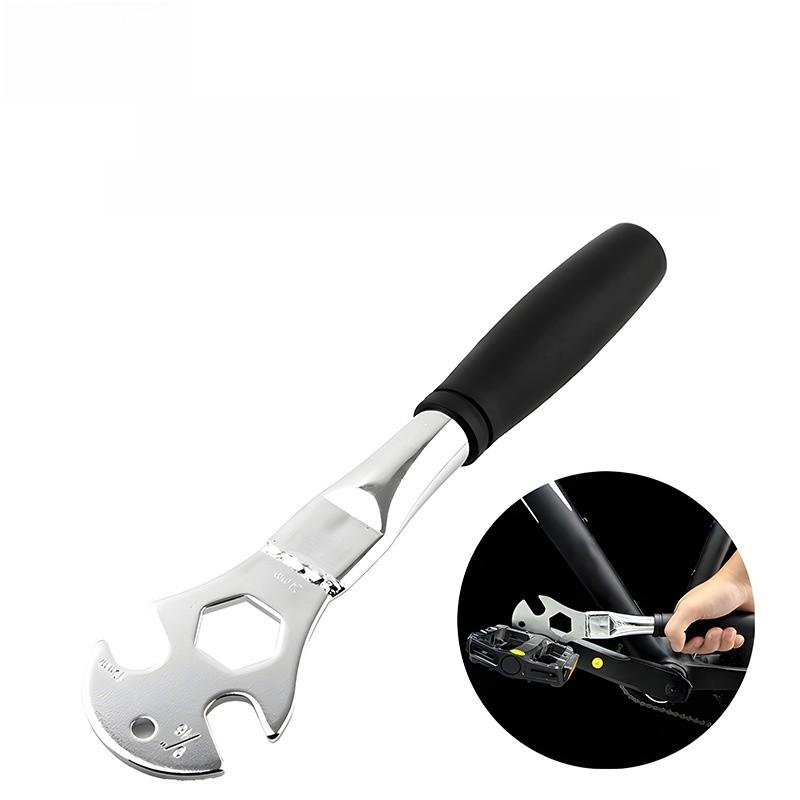 Bicycle Pedal Wrench With High Carbon Steel Handle For Bike Repair And Maintenance
