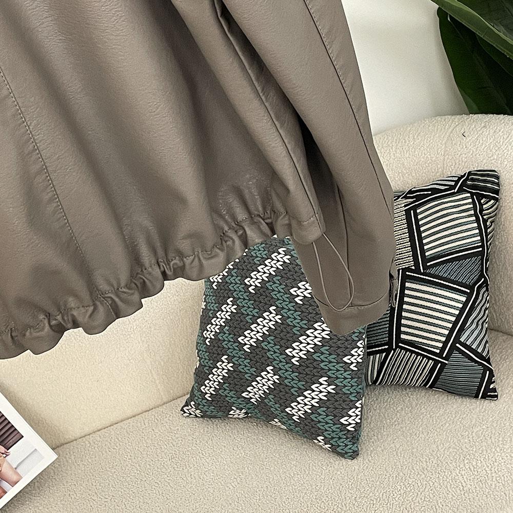 OFTBUY Women Vintage Loose Pu Faux Leather Short Jacket Casual Motorcycle Jacket Female Zipper Retro Moto Biker Coat Outwear Tops