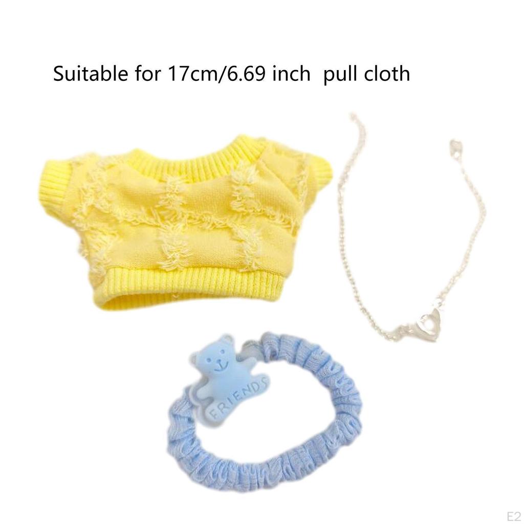 Ensemble de costume pour poupées, Jouet de décoration DIY Jeunes filles, Tenues avec pendentif Poupée 17cm