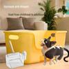 Extra-Large Splash-Proof Open Cat Litter Box for Kittens and Fat Cats