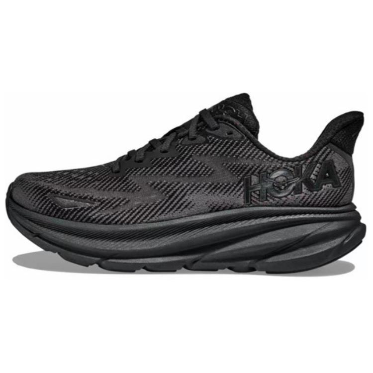 New HOKA ONE ONE Clifton 9 Triple Black 1127895-BBLC