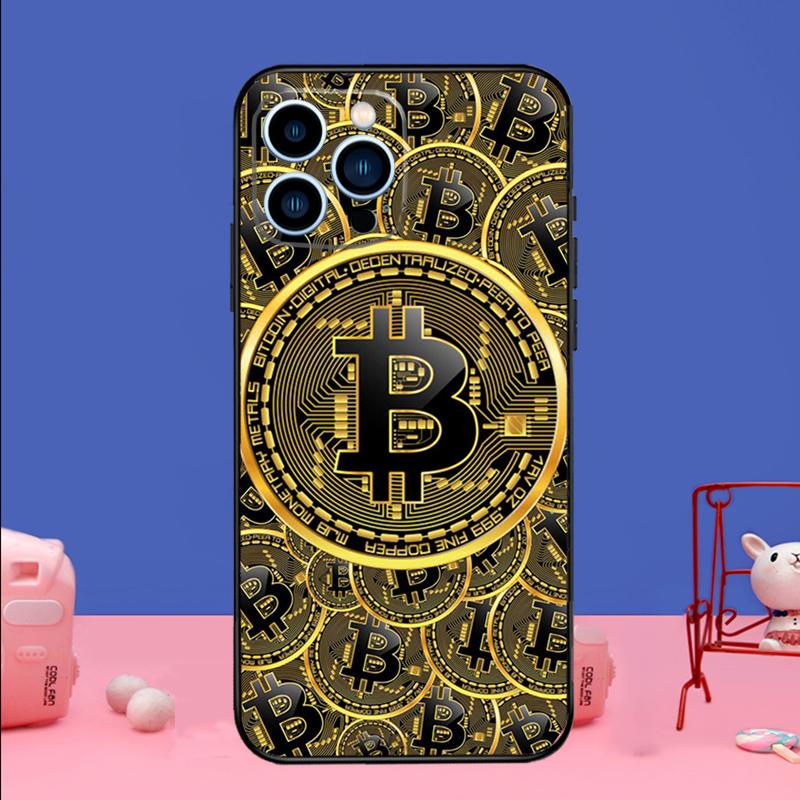Bitcoin Coins Funny Phone Case For iPhone 17 16 15 14 13 11 12 Pro Max Plus 13 12 mini 16e 17 Air Bumper Cover