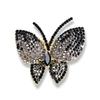 Stylish Stylish Rhinestone Butterfly Pin Brooch Stylish Stylish Exquisite Craftsmanship Trend Coat Pin Anti Glare Cardigan Button Clothing