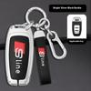 Car Zinc Alloy Leather Car Key Cover Case For B ABT A1 A2 A3 A4 A5 A6 A7 A8 Q2 Q3 Q4 Q5 Q7 Q8 TT RS3 RS4 RS5 RS6 S3 S4 S line