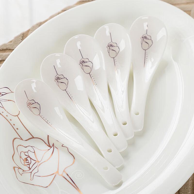 Jingdezhen Ceramic Golden Rose Dinnerware Set