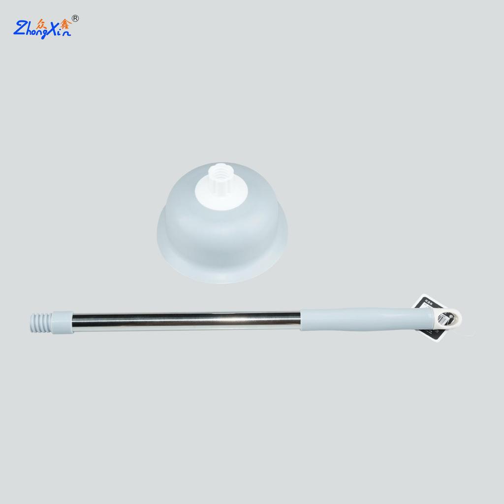 Powerful Toilet Unclogger: Strong Suction & Easy Cleaning, Stainless Steel Rod, Durable & Deformation-Resistant with Hanging Ring.