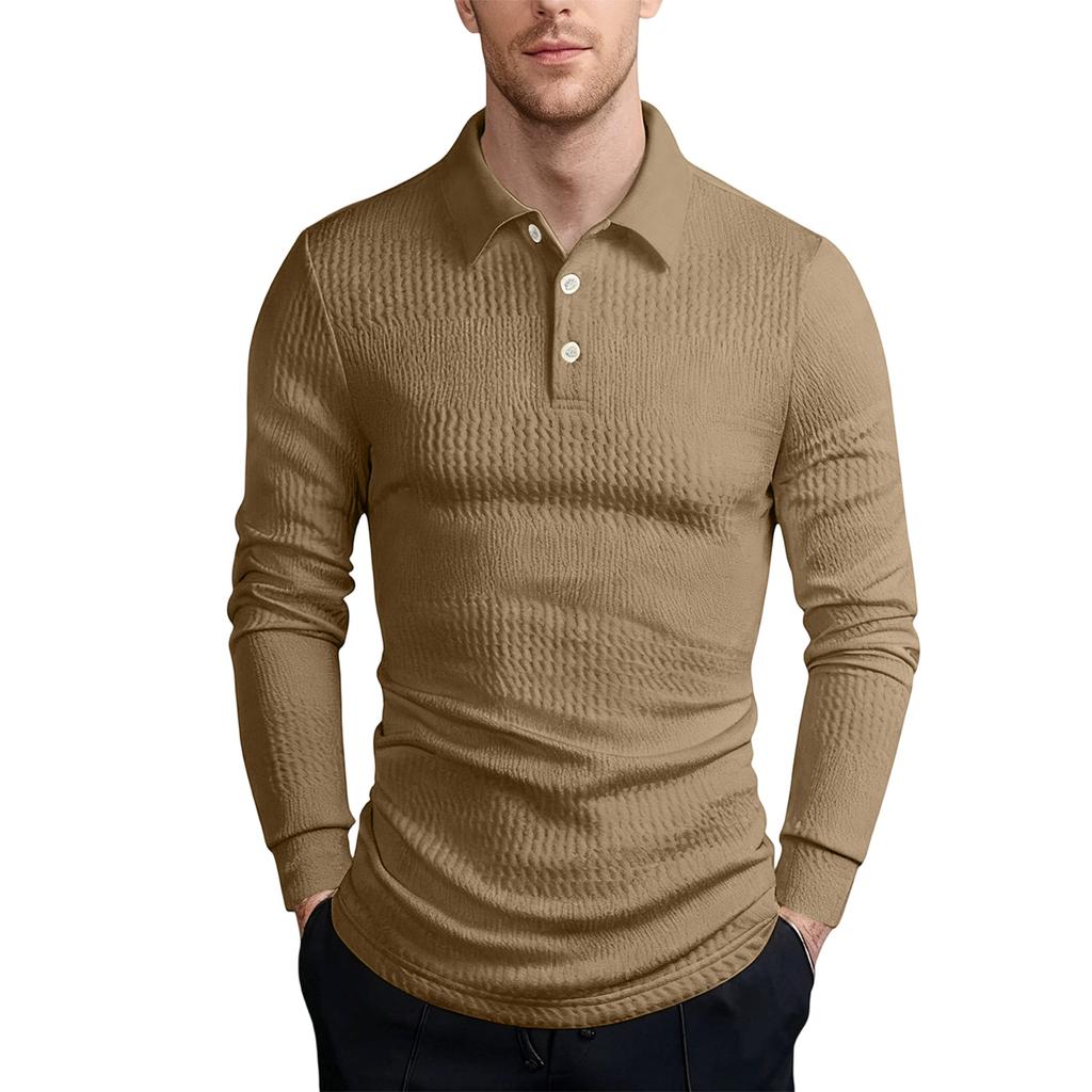 Men's  Leisure  Fashion  Monochrome  Shirt  Upper Garment