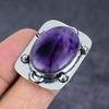 Sage Amethyst Gemstone 925 Sterling Silver Jewelry Ring Size 6