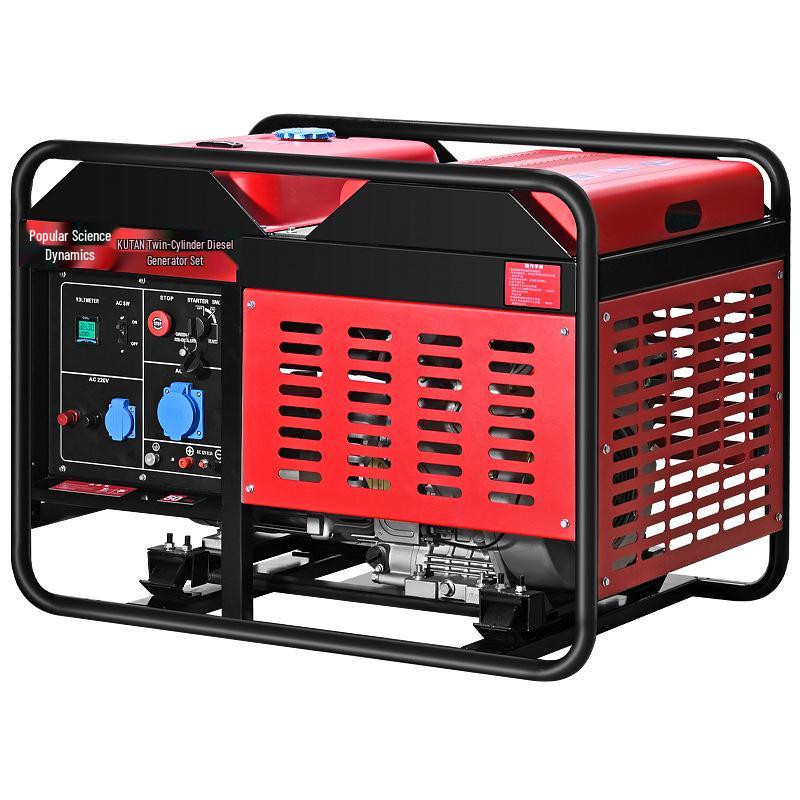 Popular Science Low Noise Diesel Generator 5-20KW Single/Three-Phase 220V/380V