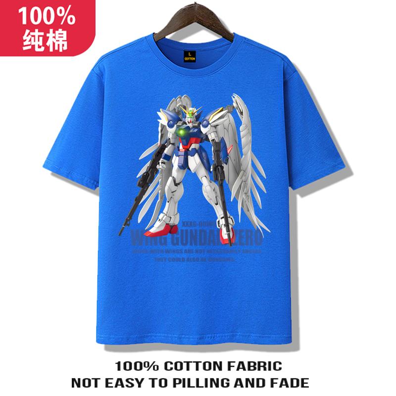 Gundam Clothes Mens 2025 Summer New Cotton Childrens Machine Mecha Mobile Soldier Gundam Shortsleeved Tshirt