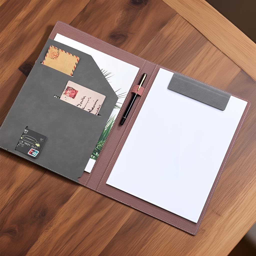 A4 Leder Business Organizer: Multifunktionale Dokumenten- und Informationsspeicherung für Immobilienverkäufe & -verhandlungen