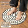 Solid Wood Acupressure Foot Massage Mat for Slow Jogging and Meridian Therapy Fitness.